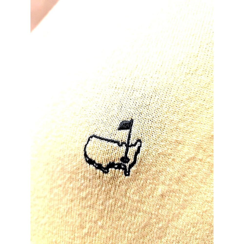 Masters Golf 100% Cashmere Sweater Vest Large Play Yellow Clubhouse Collection